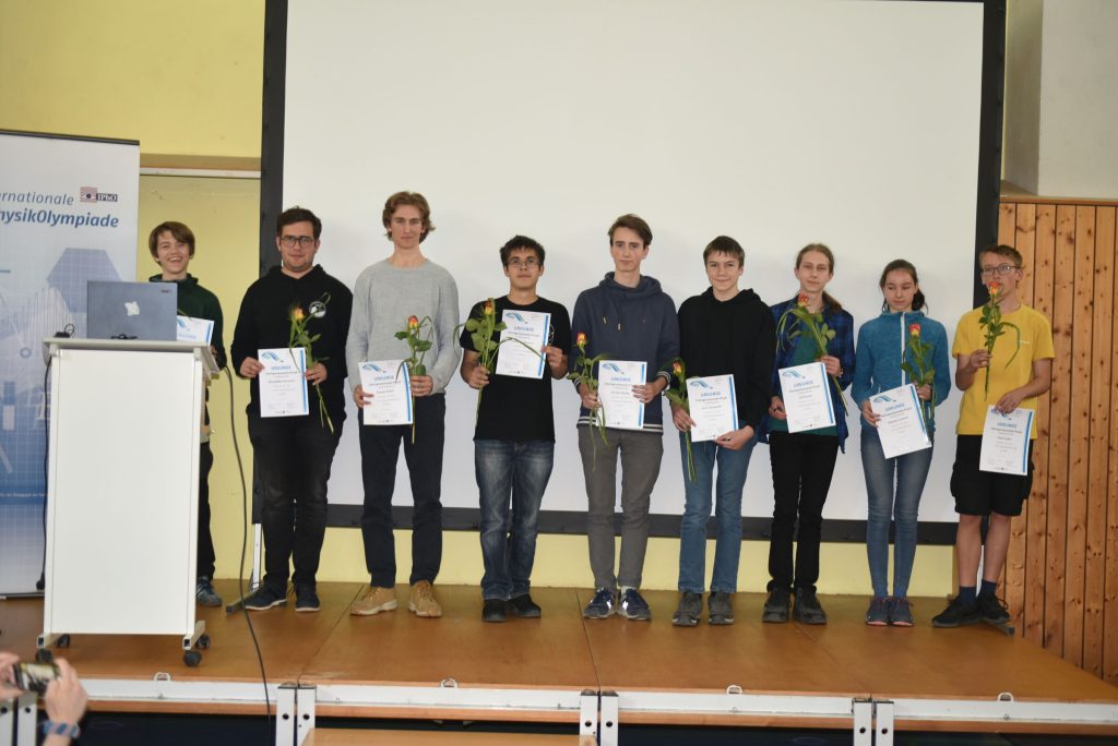 Die Sieger der 33. Thüringer Physikolympiade (Foto: Ila Göthel)