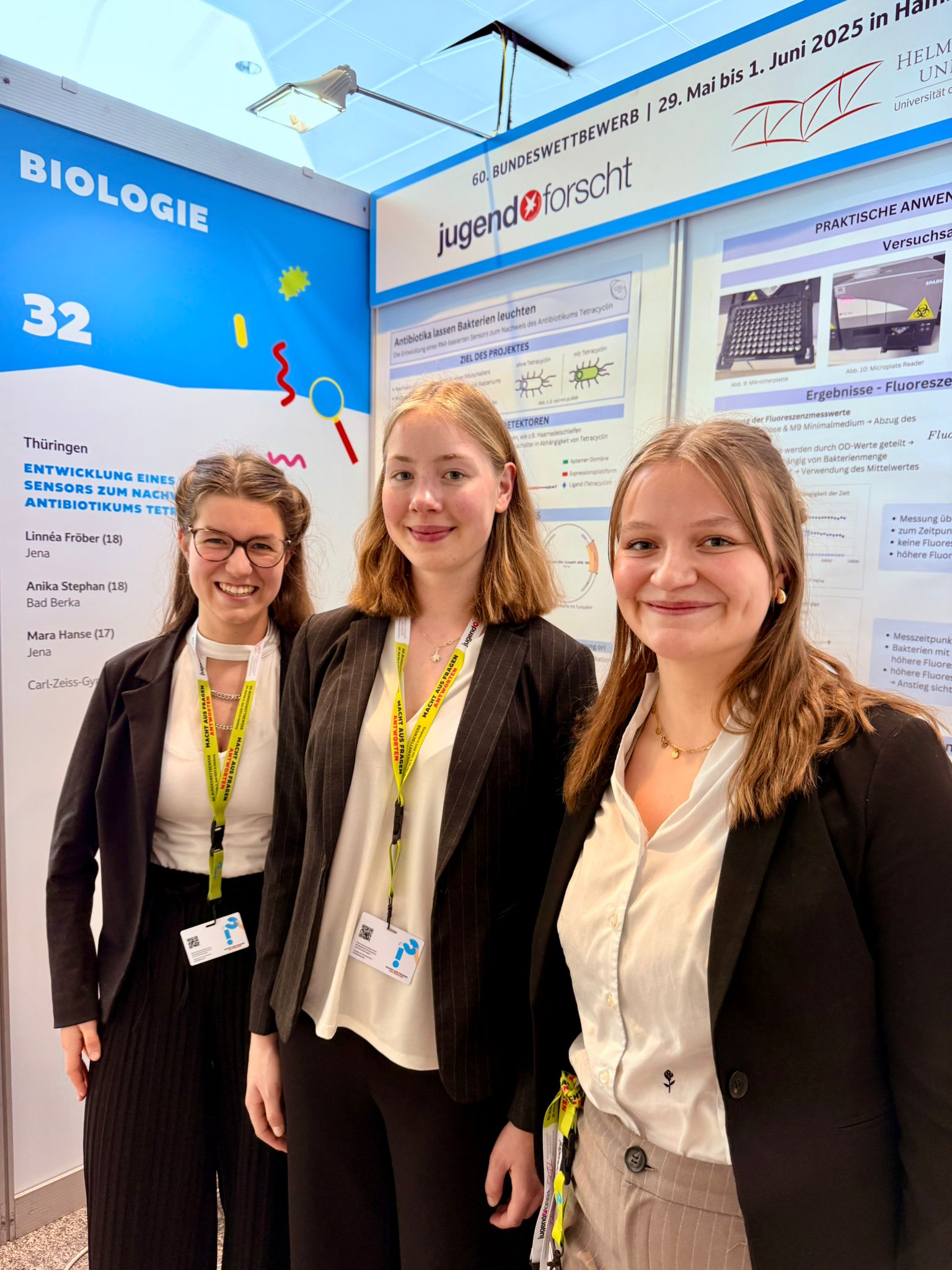 Anika, Linnéa und Mara beherrschen „die Kunst des Fragens“ perfekt: Sonderpreis und 5. Bundespreis beim Bundesfinale von Jugend forscht