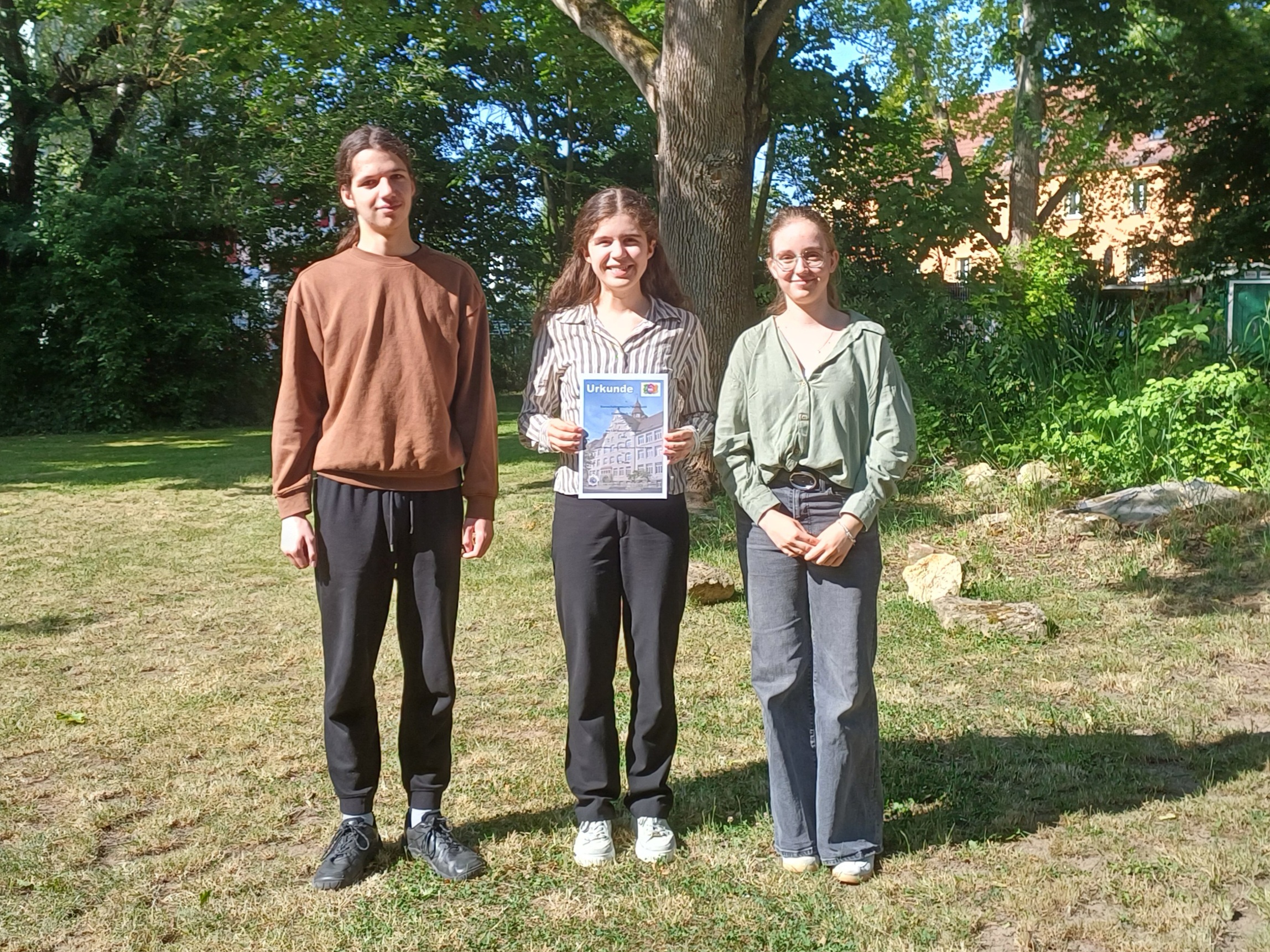 Erster Platz beim Mannschaftswettbewerb Mathematik