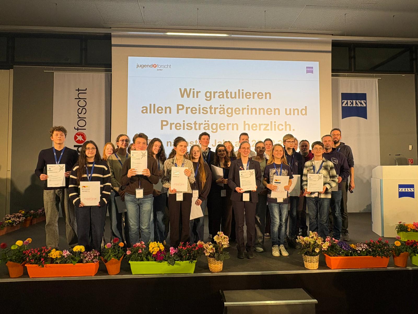 34 Teilnehmende beim 13. Regionalwettbewerb von Jugend forscht sehr erfolgreich